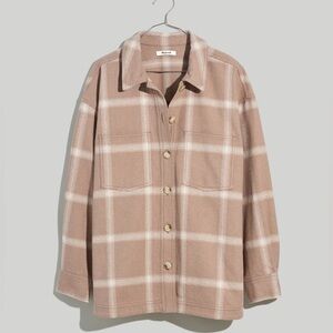 Madewell | Flannel Kentwood Oversized Shirt-Jacket in Windowpane